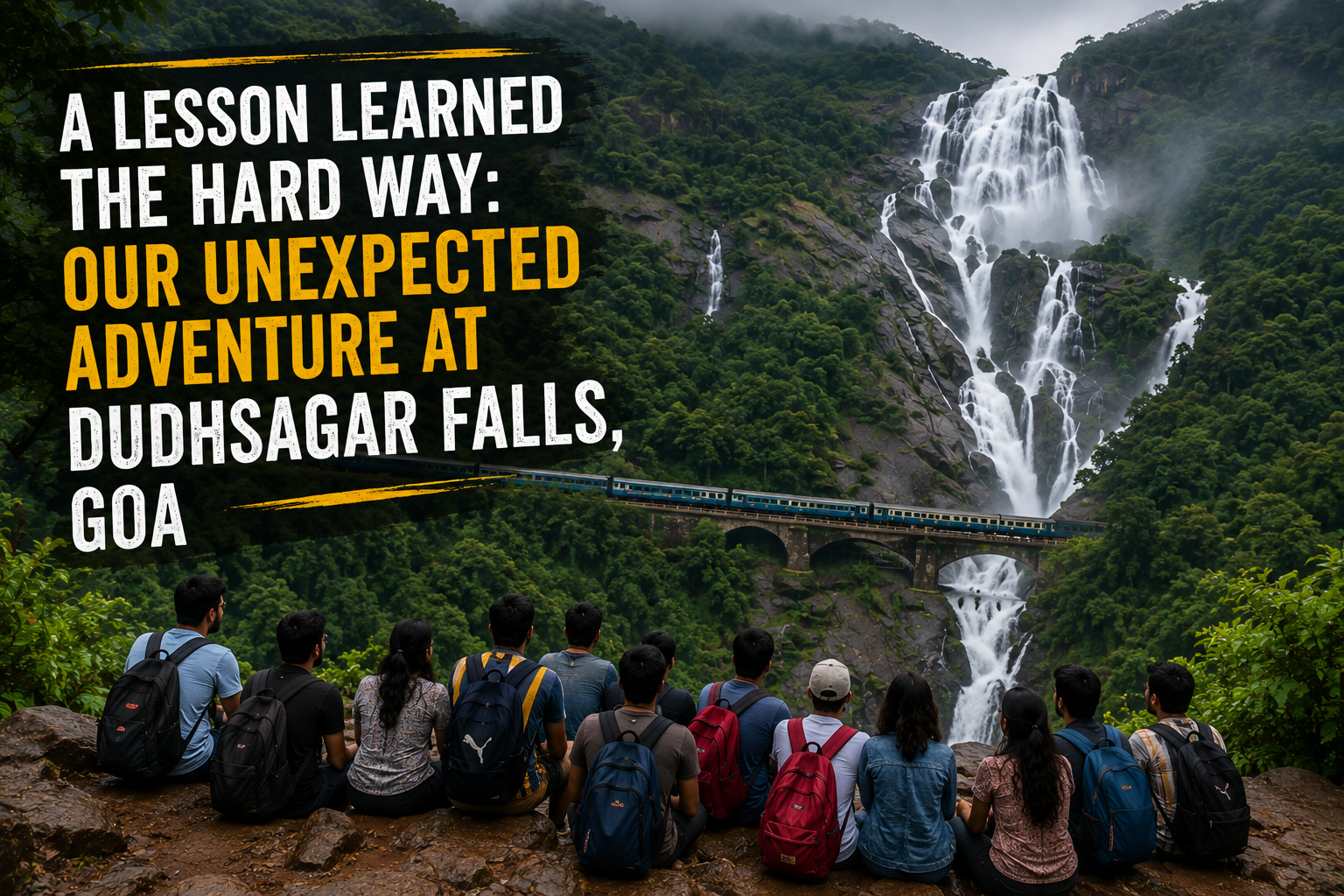 A Lesson Learned the Hard Way: Our Unexpected Adventure at Dudhsagar Falls, Goa