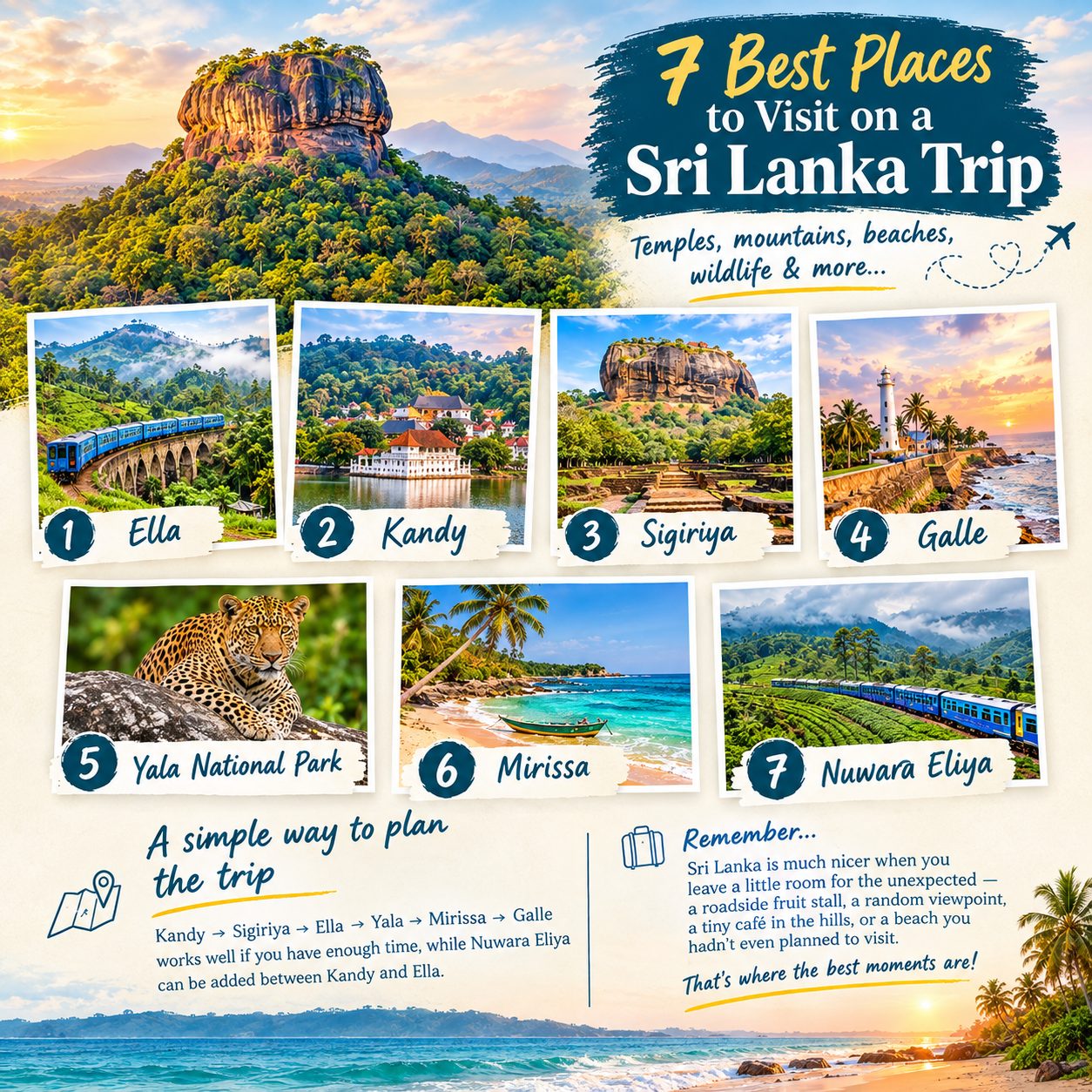 7 Best Places to Visit on a Sri Lanka Trip